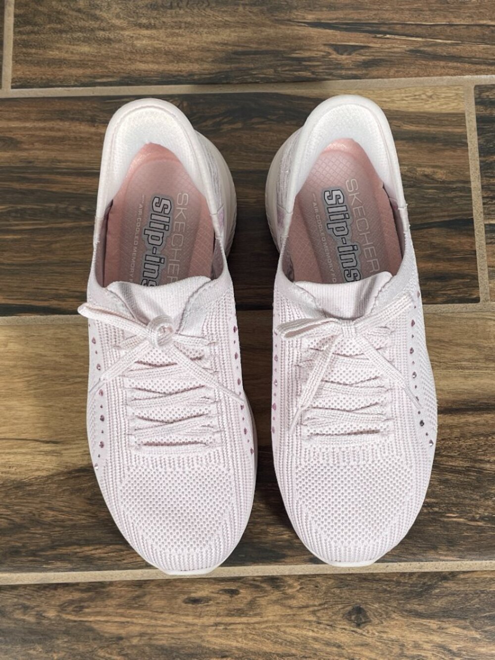 Skechers Slip-ins Ultra Flex 3.0 Summer Stripes Shoes Womens 7 Pink Hands Free - Picture 14 of 15